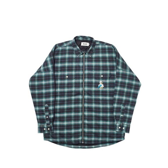Palace Skateboards Quacked Shirt Jacket Mens Large - Picture 1 of 13